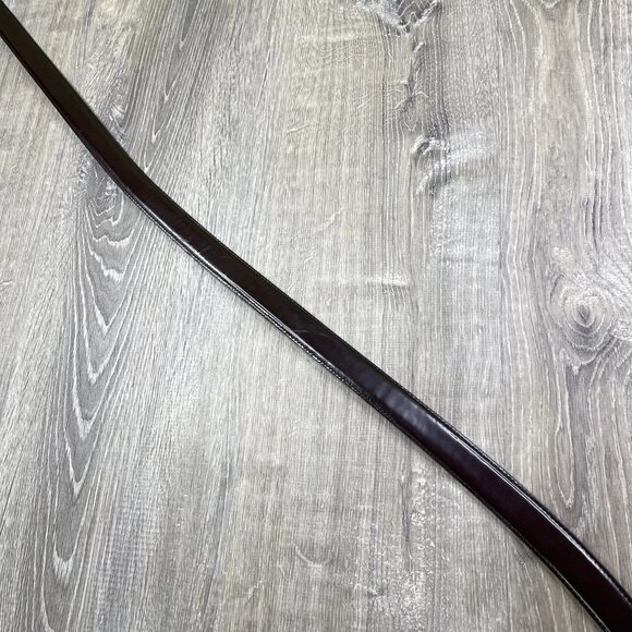 Brighton Black Anilina Aniline Glaze Cowhide on Glove Leather Belt Size 48 - Picture 4 of 15